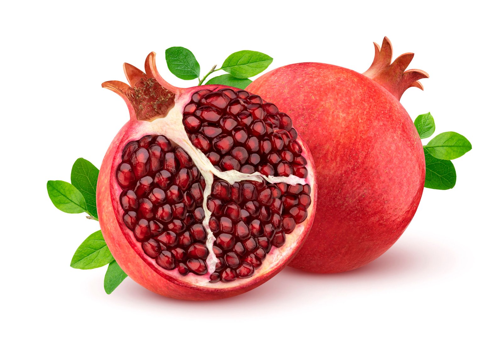 pomegranate isolated on white background